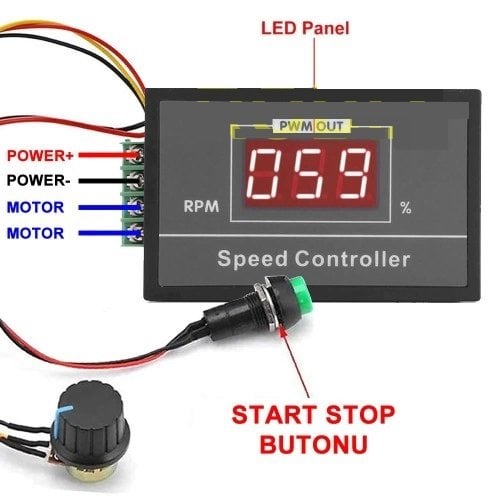 30A 60V DC Motor Sürücü