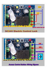 Uzaktan Kumanda Anahtarı DC 24 V 1CH Röle Alıcı COM NO NC Elektrik Kontrol  Elektrik Devresi