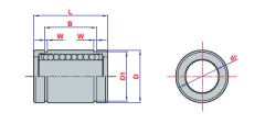 LME 12 UU lineer rulman