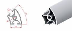 Sigma Profil 30x45 DERECELİ  Kanal 8  (1 metre)