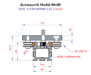 80x80 Kremayerli Modül