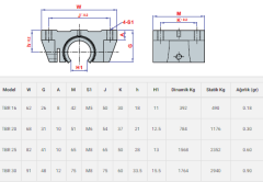 TBR 20 LİNEER RULMAN