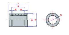 LME 10 UU lineer rulman