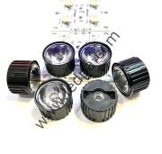 60C LENS - 60 DERECE LED LENS - 60DERECE - TEKLİ LENS - PMMA PLASTİK - YÜKSEK GEÇİRGENLİK