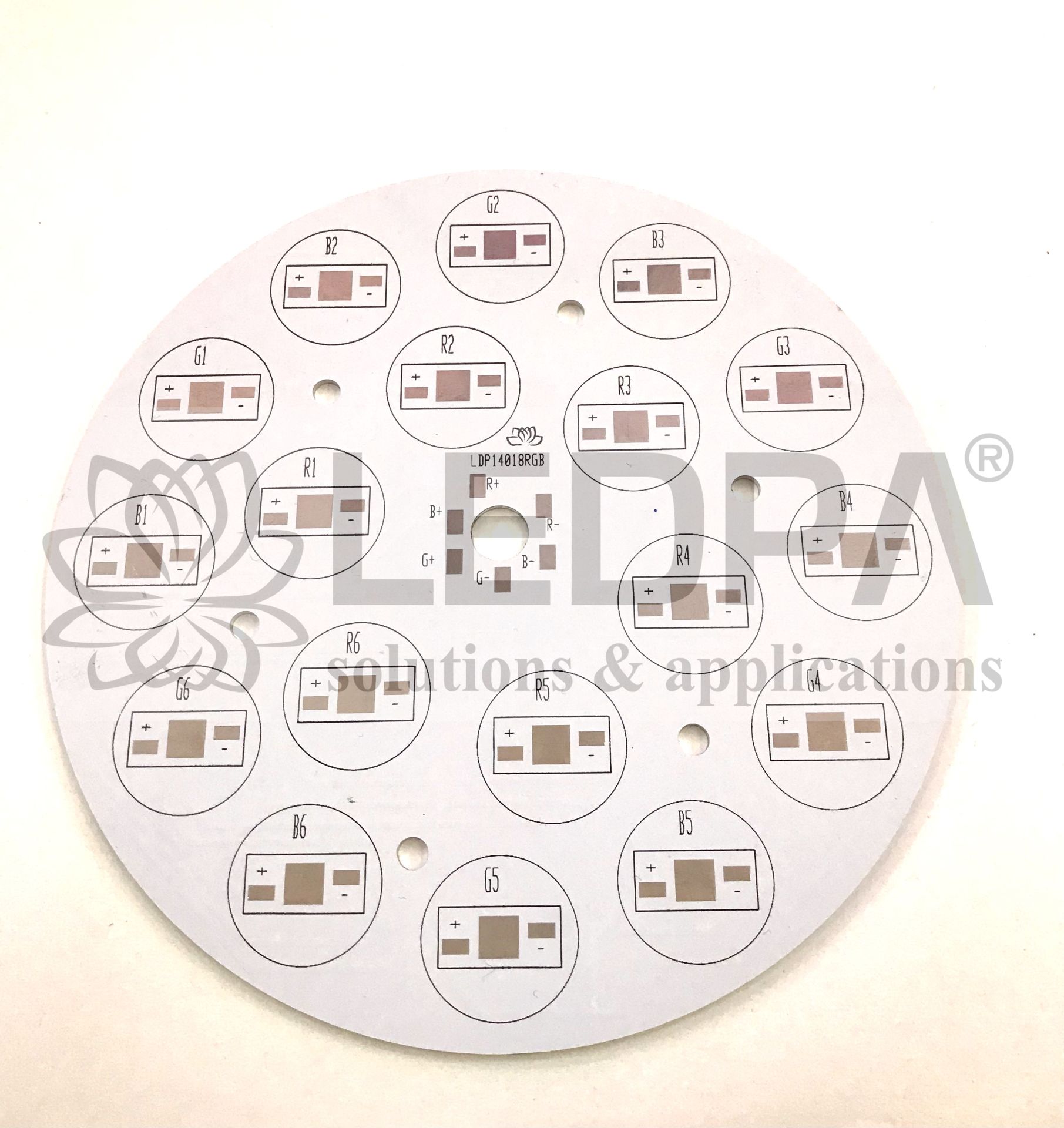 LDP14018RGB , ÇAP140MM X 1.4MM  18LED'Lİ RGB