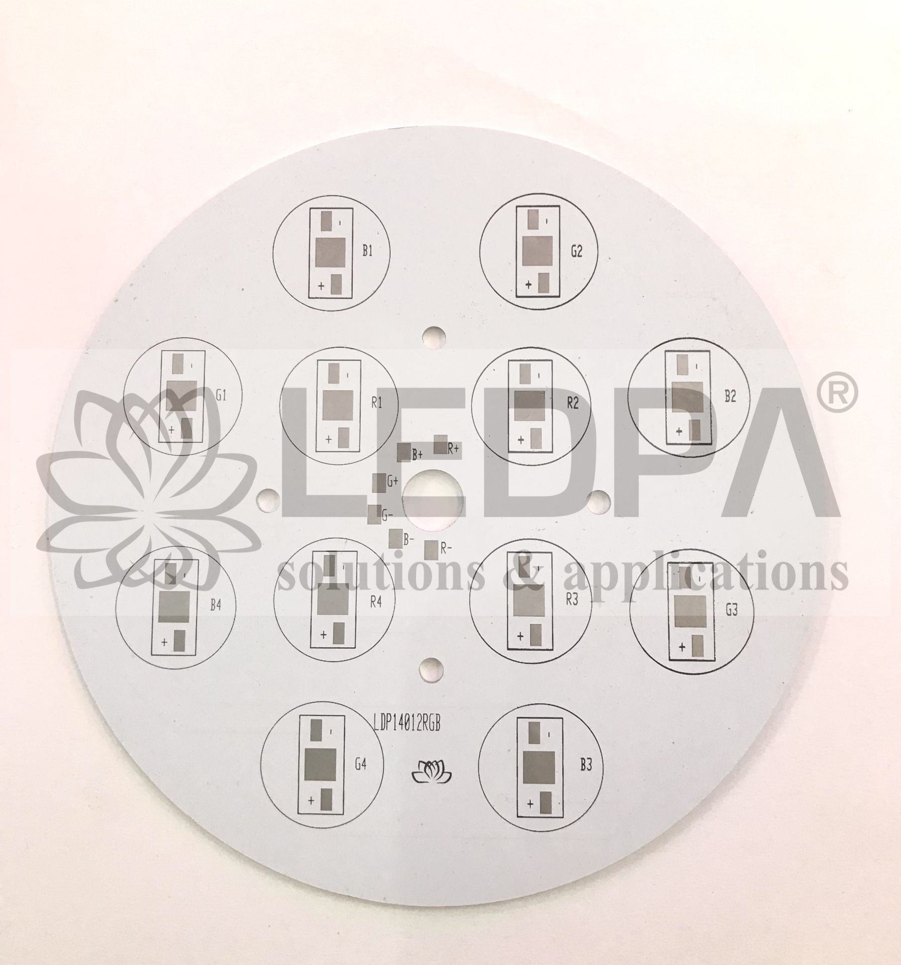 LDP14012RGB - 12'Lİ RGB PCB , ÇAP140MMX1.4MM