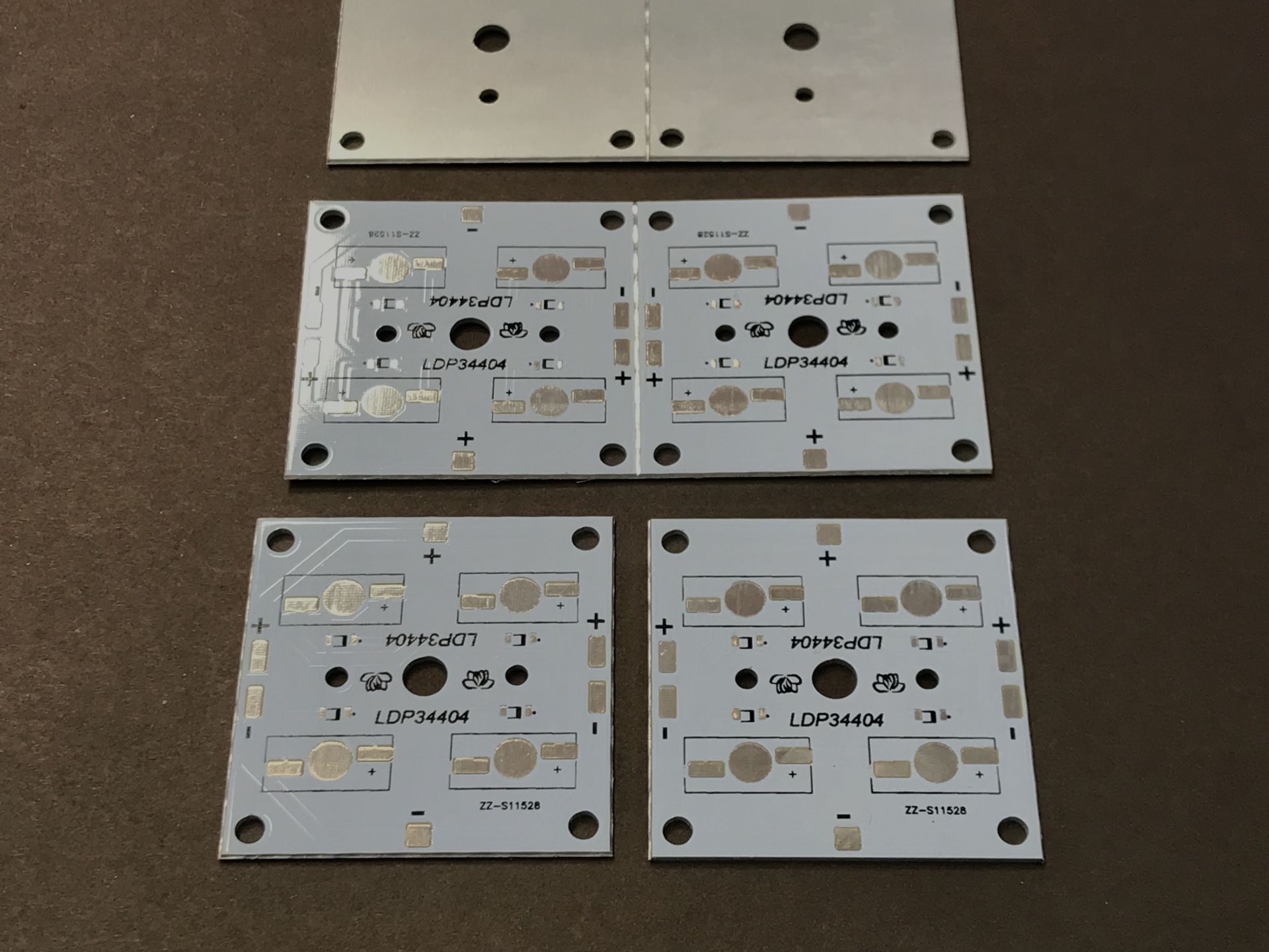 LDP34404 - KARE PCB 5X5CM 4 SERİ LED BAĞLANTILI