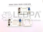 50W 220V YEŞİL COB LED , 50W YEŞİL LED