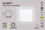 KARE 24W SLIM LED PANEL 6500K BEYAZ , 24W PANEL BEYAZ
