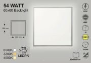 KARE 54W SLIM LED PANEL 4000K NATURAL BEYAZ , 54W PANEL NATURAL BEYAZ