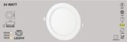 24W SLIM LED PANEL SIVA ALTI , 24W PANEL LED , 24W 6500KELVIN , BEYAZ