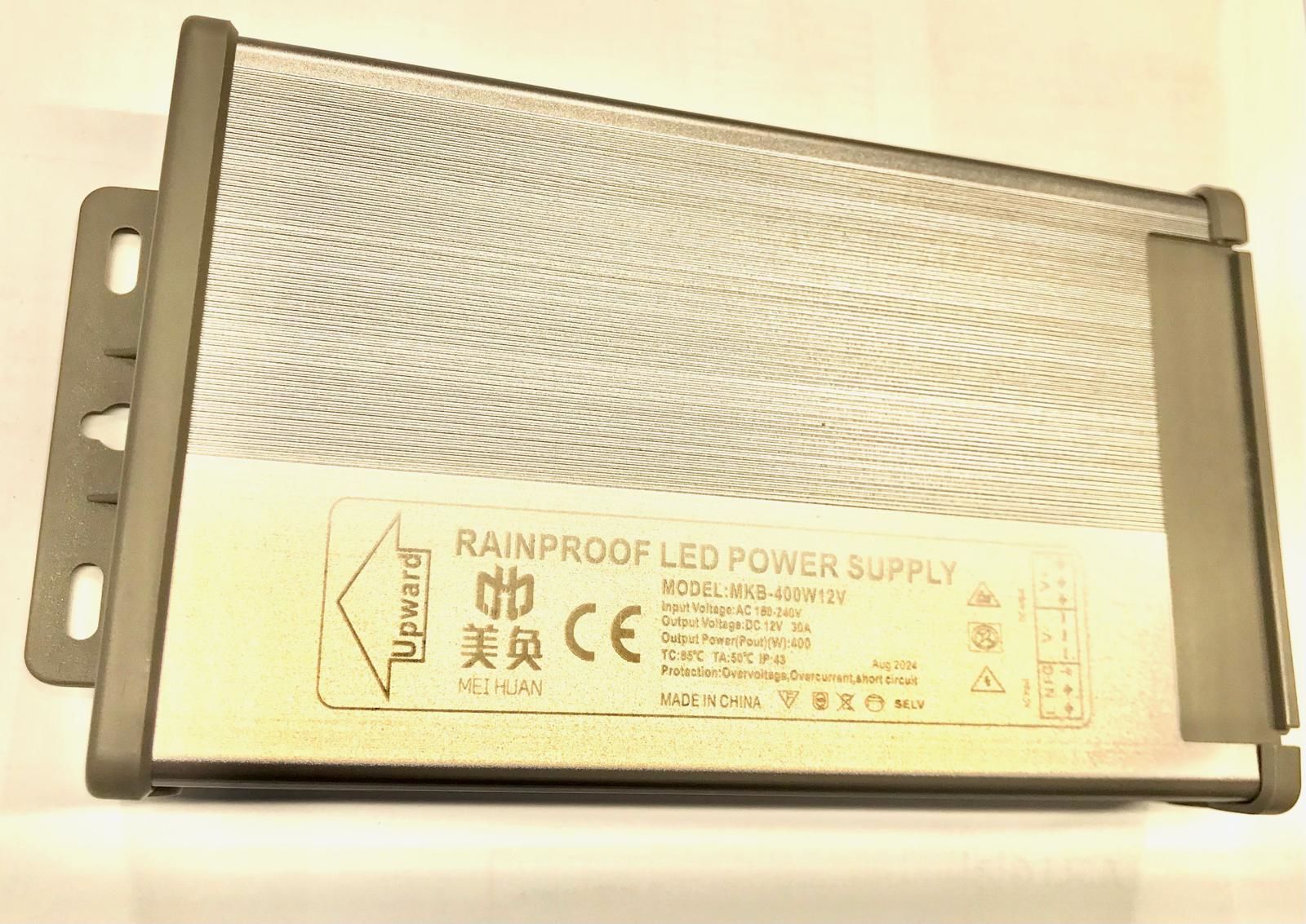 400W 12V 30AMPER YAĞMUR GEÇİRMEZ ADAPTÖR , 400W 12V  33A RAINPROOF POWER SUPPLY , 30AMER SMPS