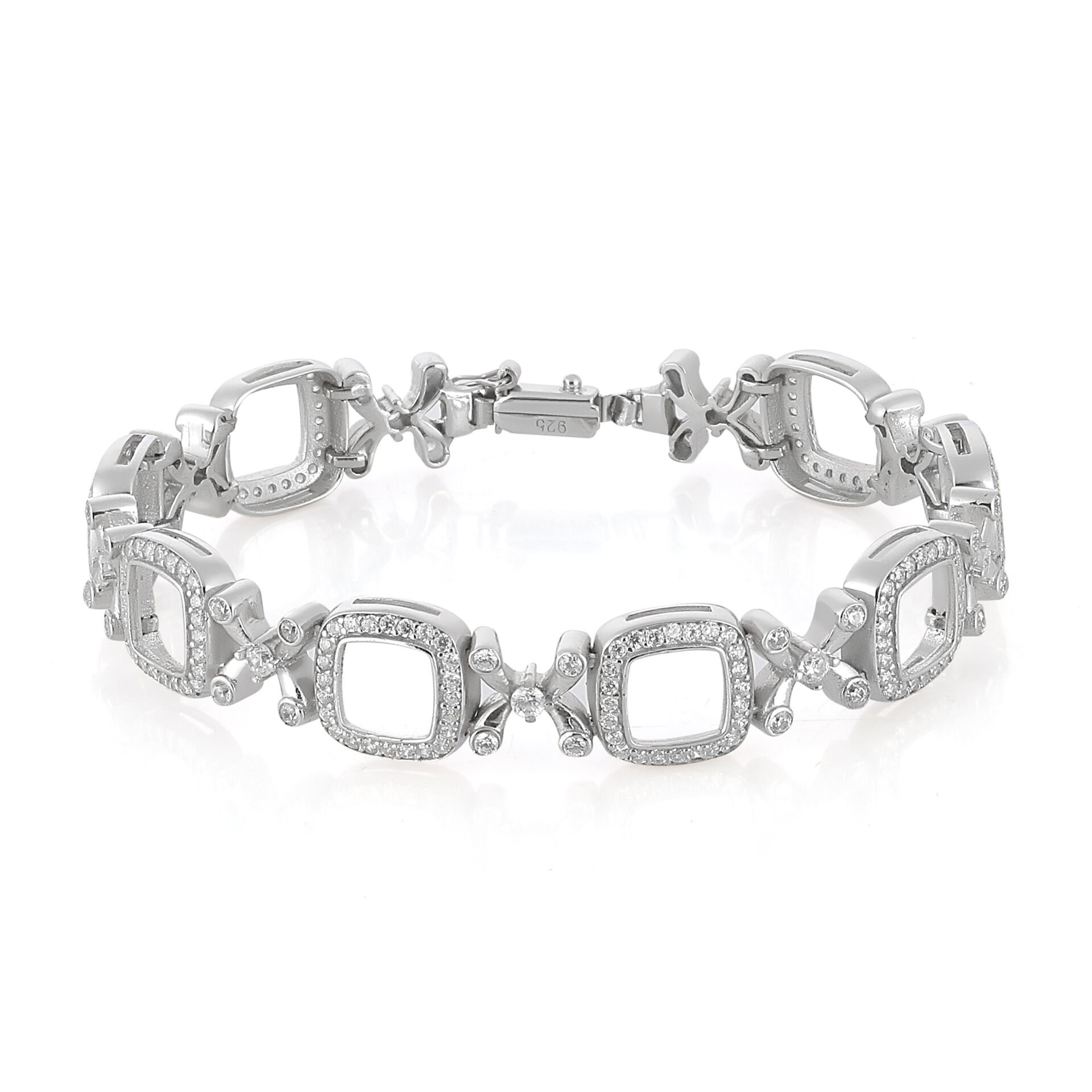 Silver X  Bracelet