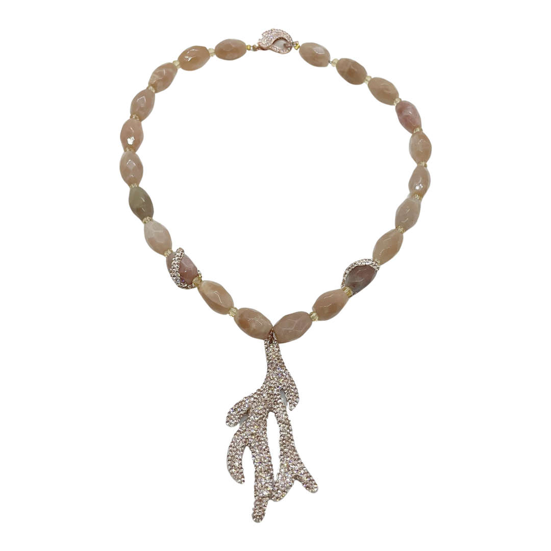 Rose Coral Necklace