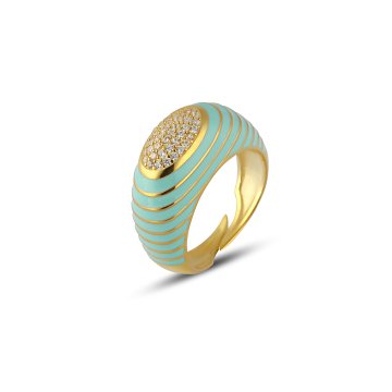 Enamel Bomb Ring