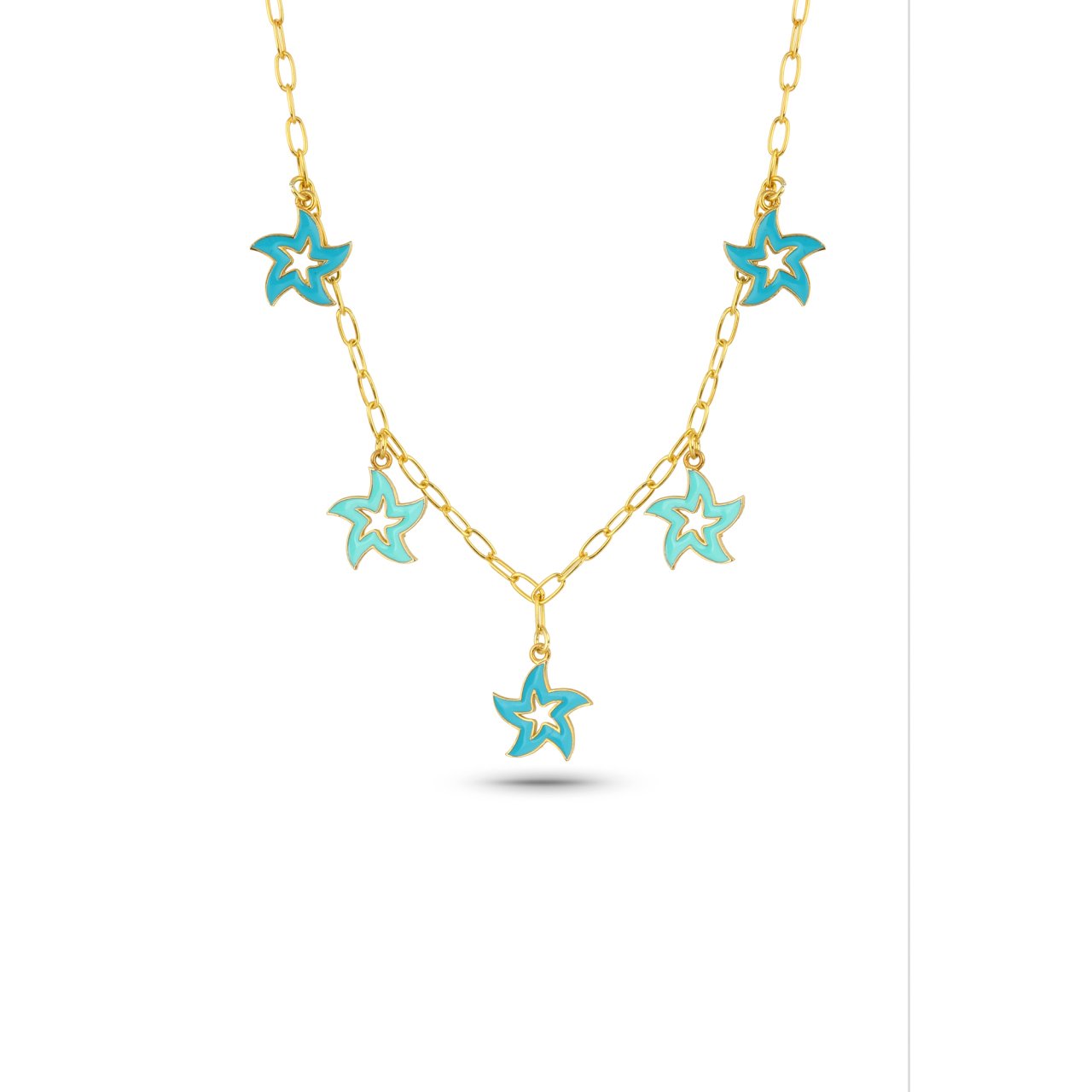 Mix Color Sea Star Necklace
