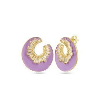 Baguette Enamel Lux Earring