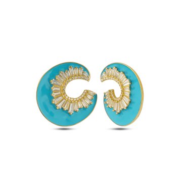 Baguette Enamel Lux Earring