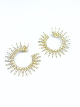 Gold Sun Earring