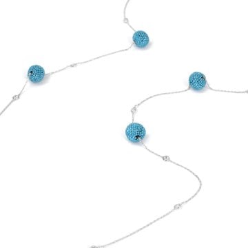 Turquoise Ball Long Necklace