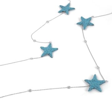Turquoise Star Chain Necklace