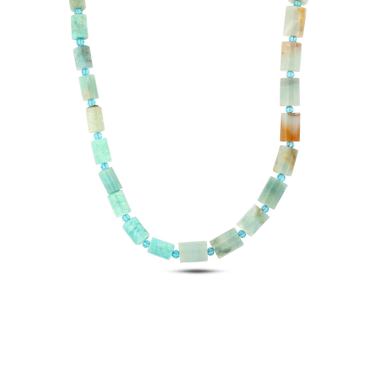 Green Amazonite Long Necklace