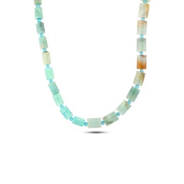 Green Amazonite Long Necklace