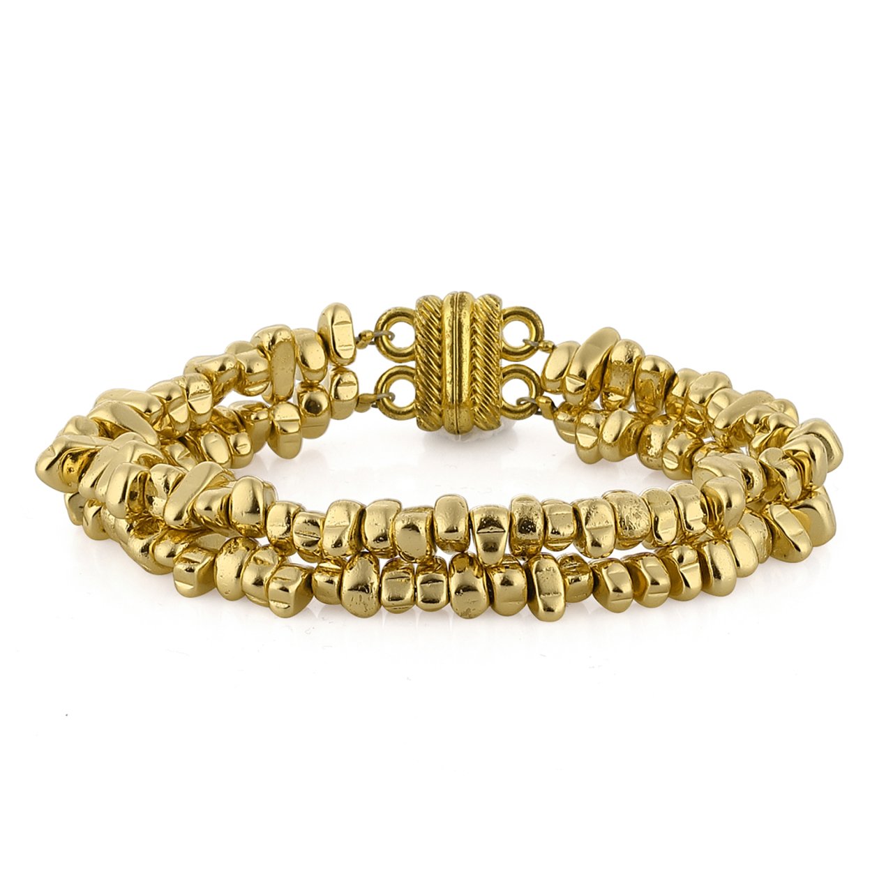 Hematite Gold Bracelet