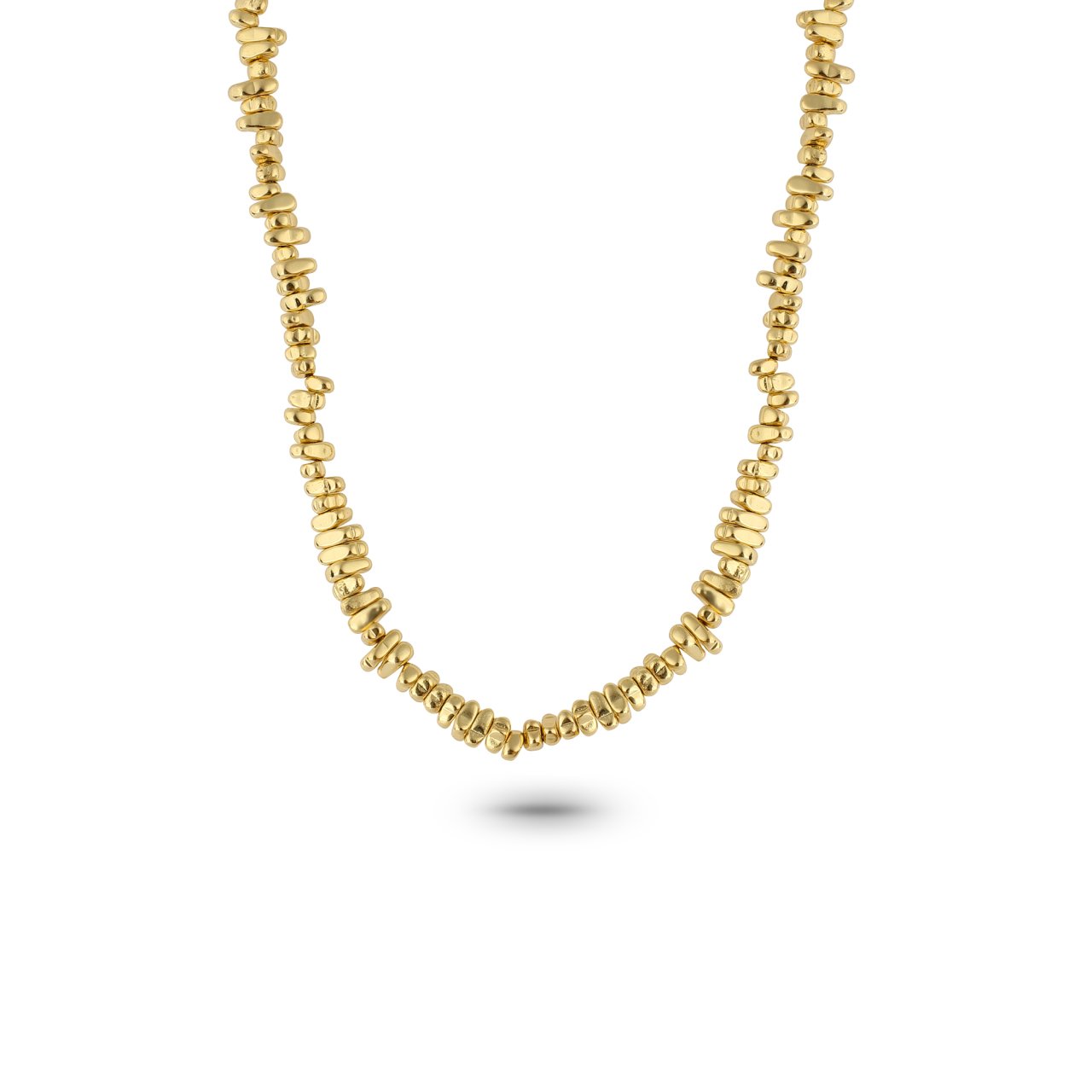 Hematite Gold Necklace