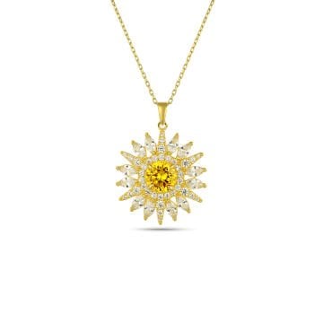 Daisy Zircon Necklace