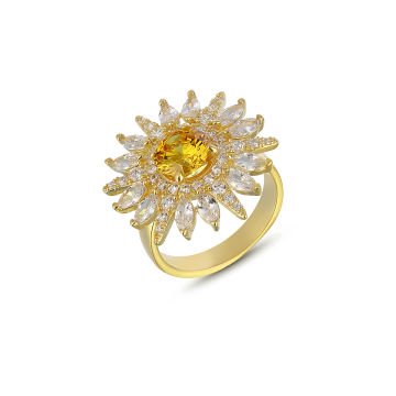 Daisy Zircon Ring