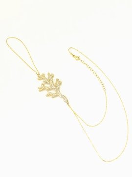 Coral Hand Bracelet