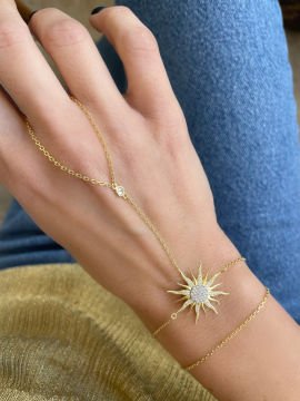 Sunrise Hand Bracelet