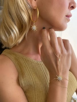 Sunrise Hand Bracelet