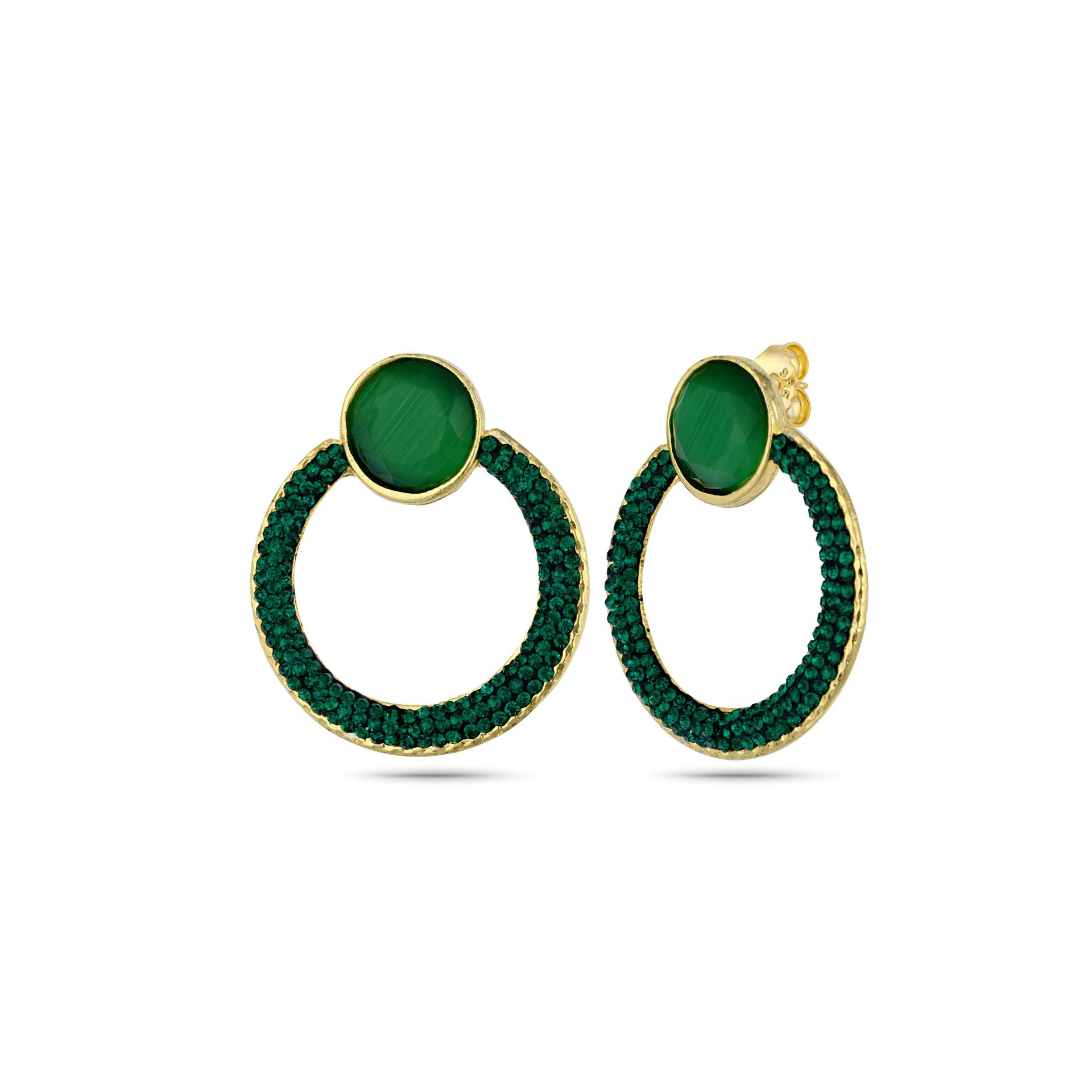 Green Vivian Earrings