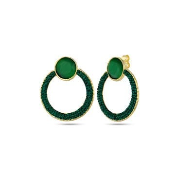 Green Vivian Earrings