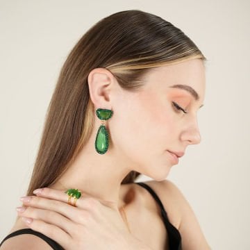 Green Arden Earrings