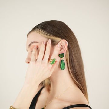 Green Arden Earrings