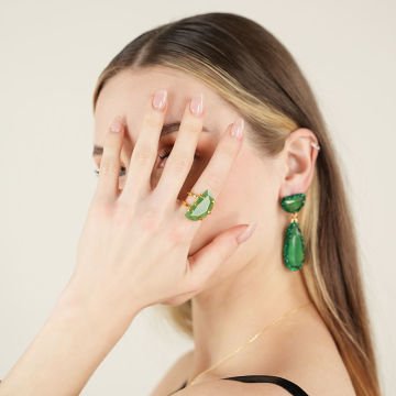 Green Arden Earrings
