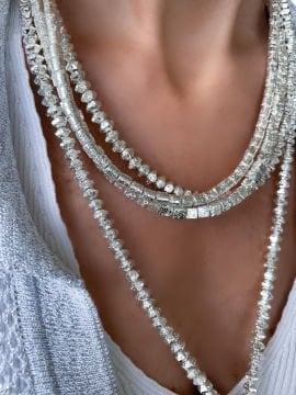Sİlver Hematite Necklace