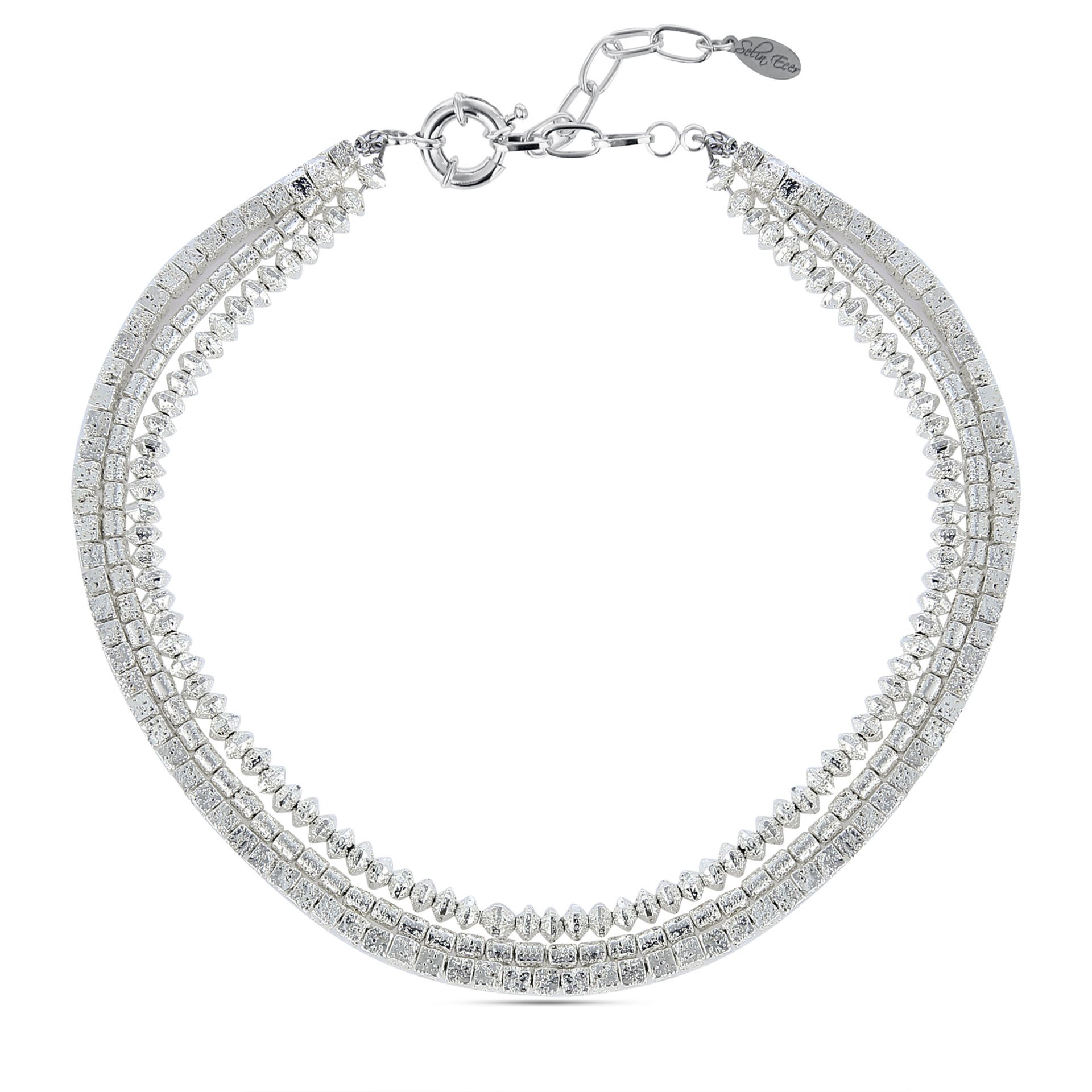 Sİlver Hematite Necklace