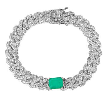 Emerald  Chain Bracelet
