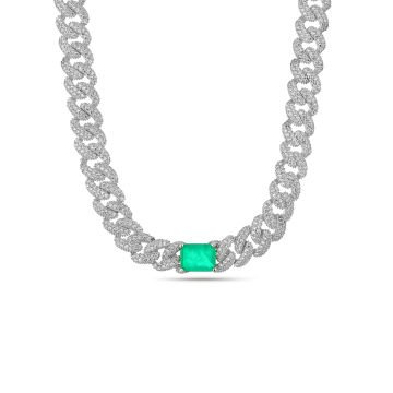 Emerald  Chain Necklace