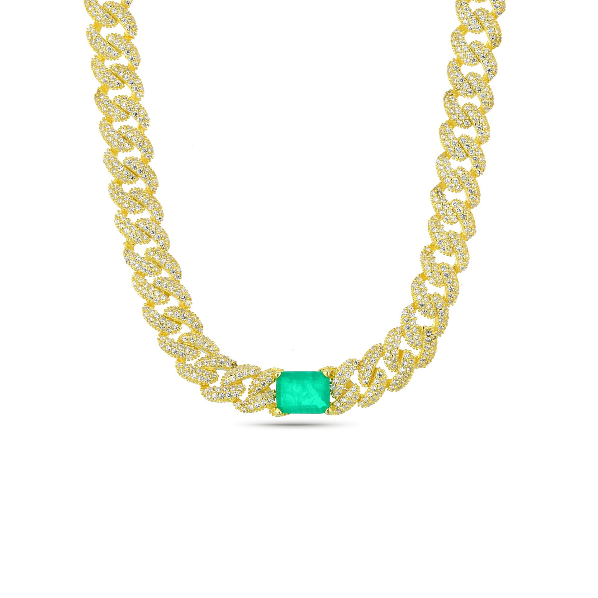 Emerald  Chain Necklace