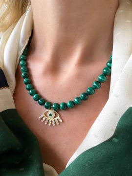 Malahit Eye Necklace