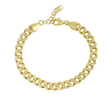 Zircon Chain Bracelet