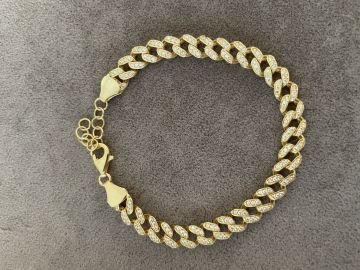 Zircon Chain Bracelet