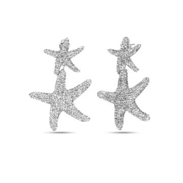 Royal White Sea Star Earrings