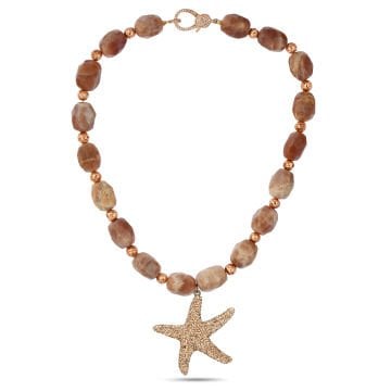 Royal Rose Sea Star Necklace