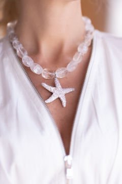 Royal White Sea Star Necklace